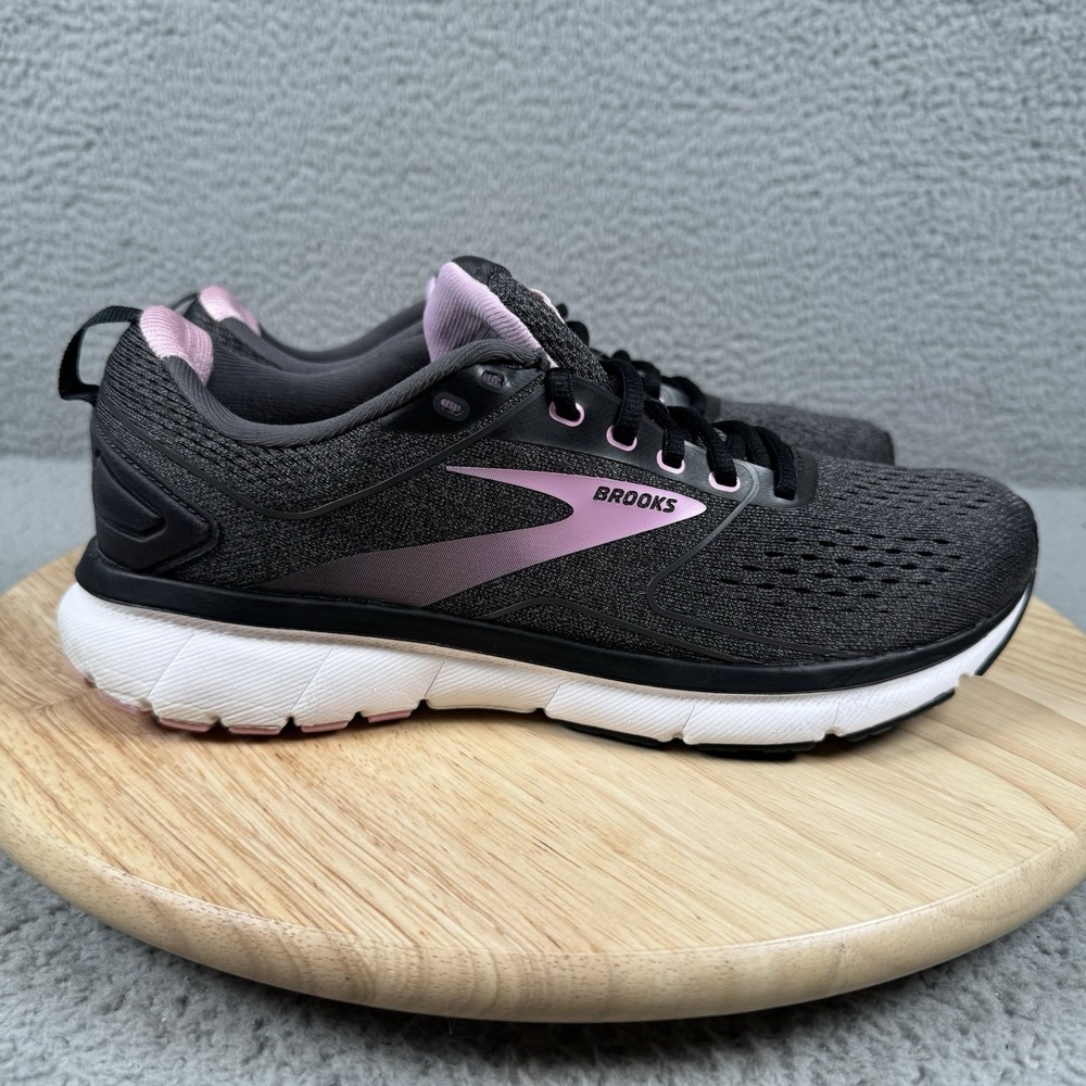 Brooks Womens Transmit 3 Womens 9.5 B Medium Black Running Shoes 1203501B077